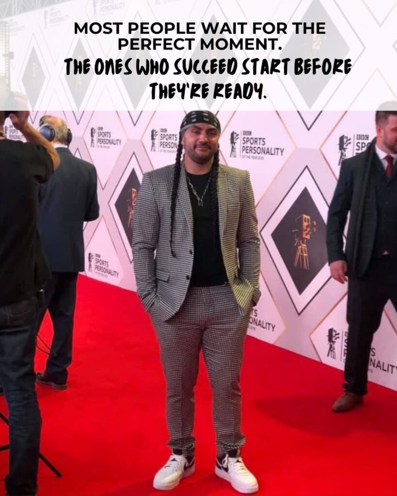 Toby Gorniak in an event wearing full suit
